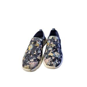 Vera Bradley Cloud Step Slip On Shoes Quilted Floral Women’s Size 11 Navy